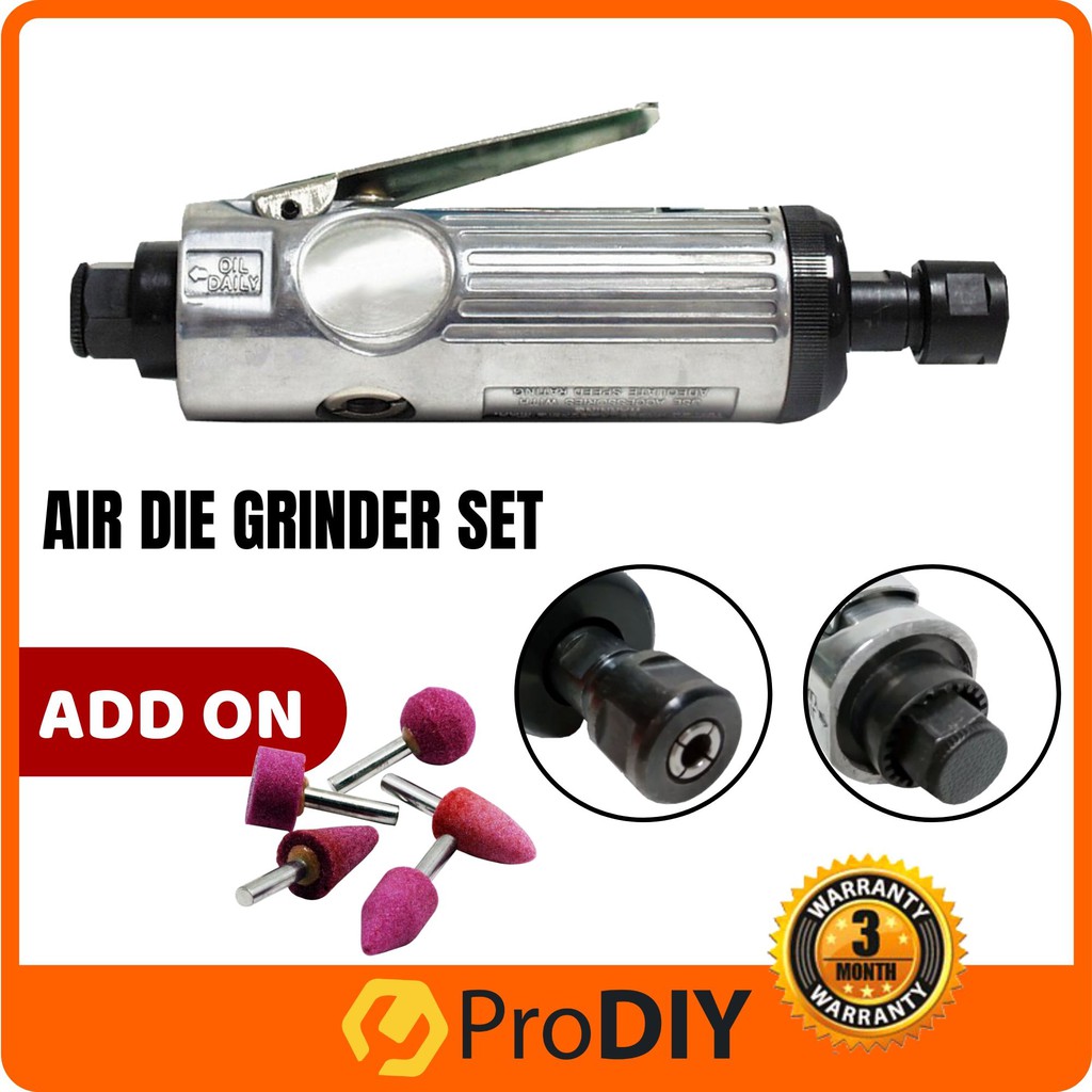 Air Grinders 2x 3mm 2x 6mm Collet Chuck Adapter Air Die Grinder Cutter
