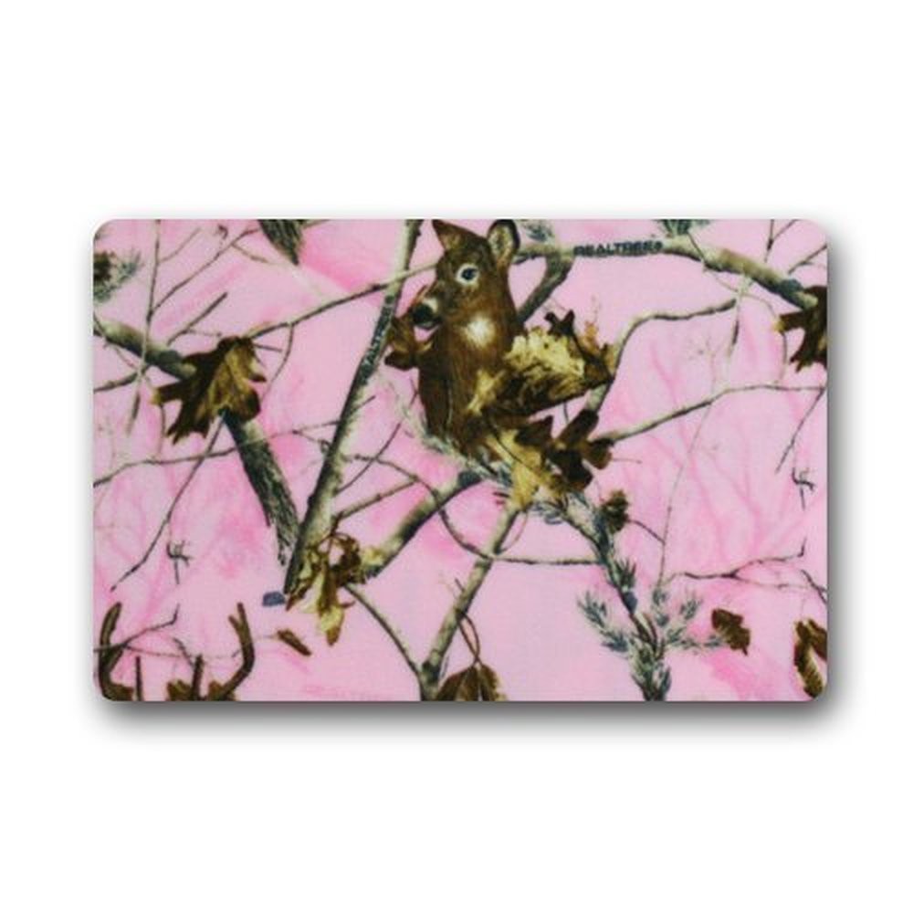 Pink Realtree Camo Indoor Outdoor Doormat Door Mat Non Slip Non