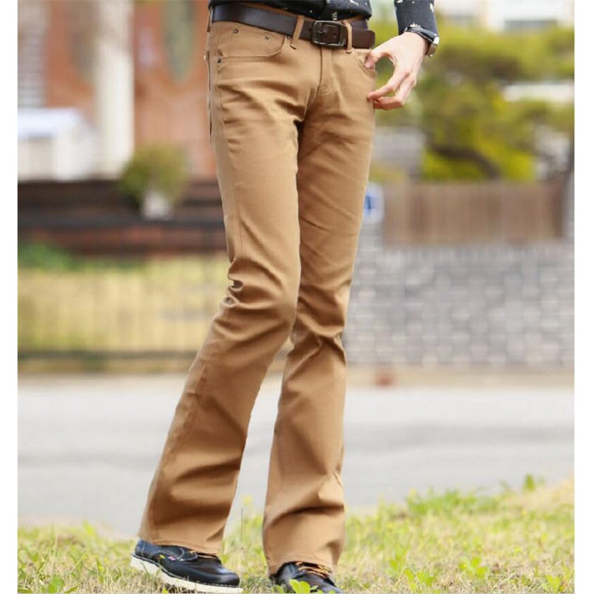 mens flared cargo pants