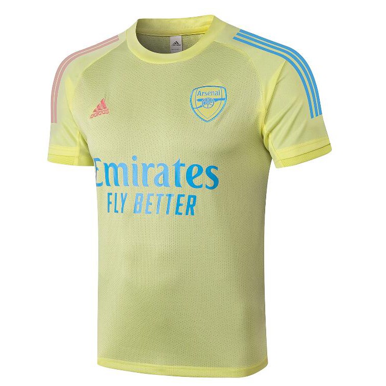 arsenal yellow training top