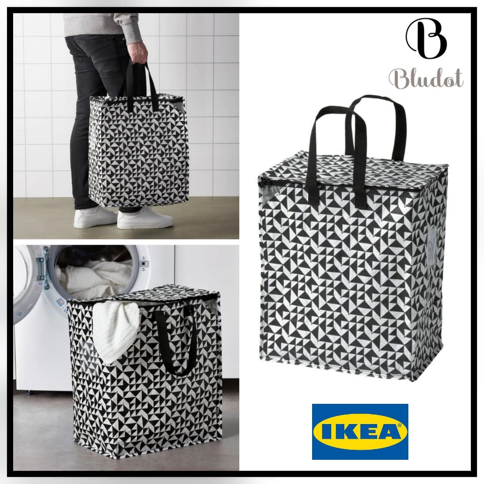 ikea black and white bag