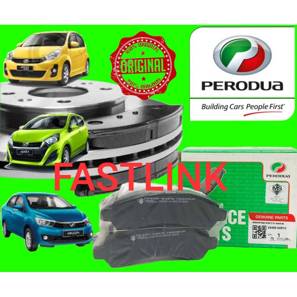 PERODUA MYVI LAGI BEST AXIA BEZZA BRAKE PAD 100% ORIGINAL ...