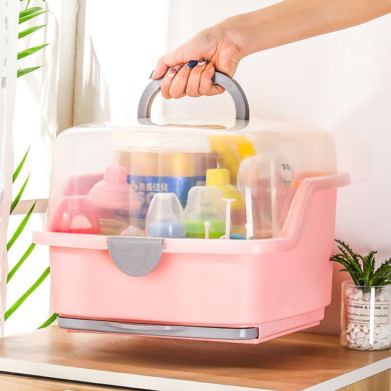 [READYSTOCK] BABY BOTTLE DRYING RACK WITH COVER Shopee Malaysia