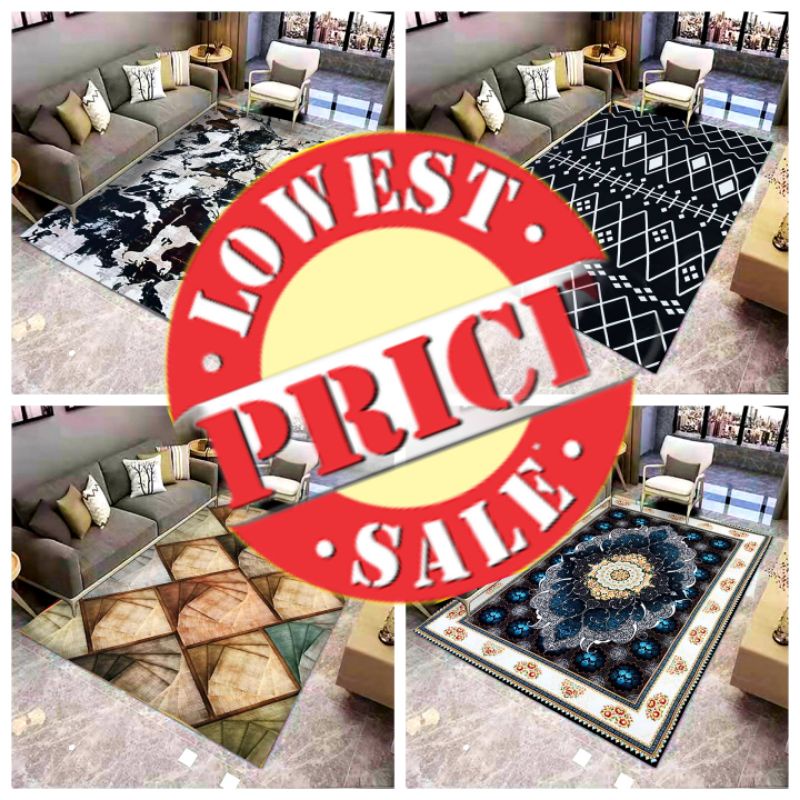 5XL/XXL/XL/L/M Carpet Velvet 5D 🔥Ready Stock🔥 for Home Decor / Karpet