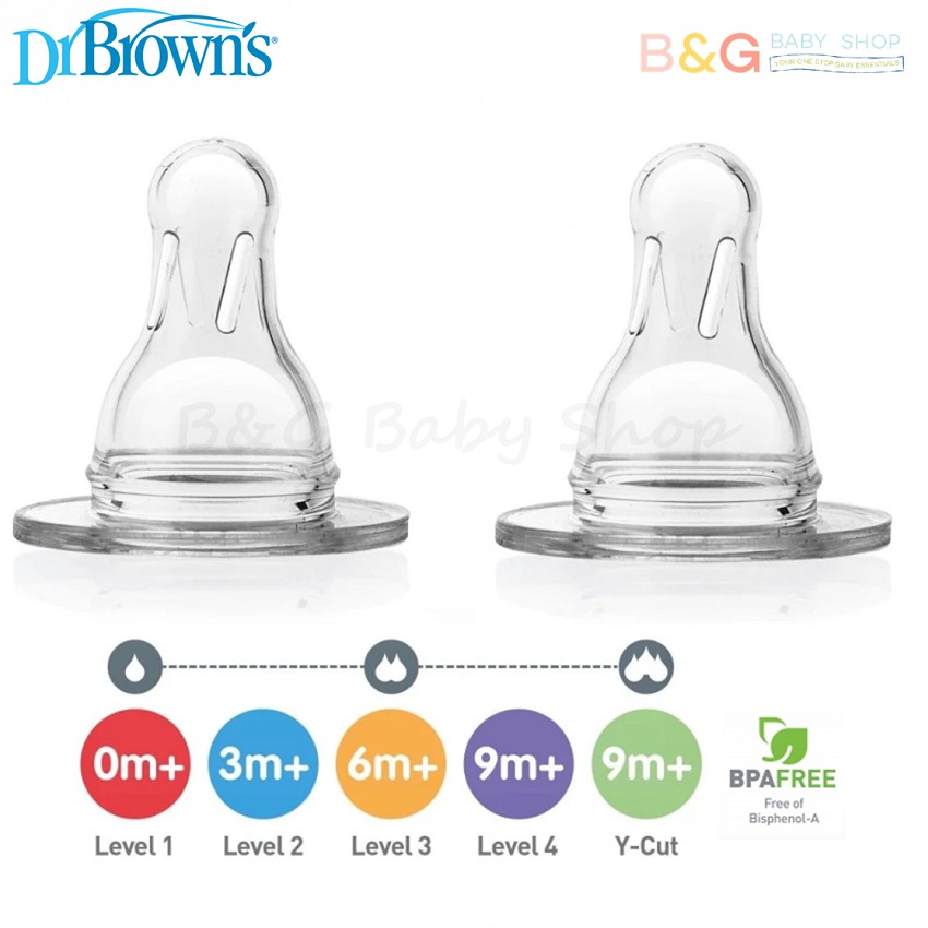 dr brown's level 2 wide neck teats