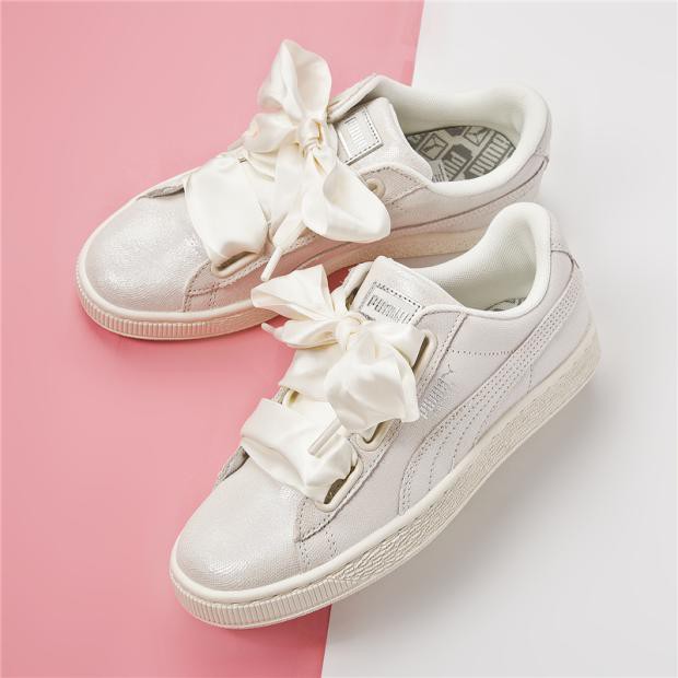 puma basket bow pearl