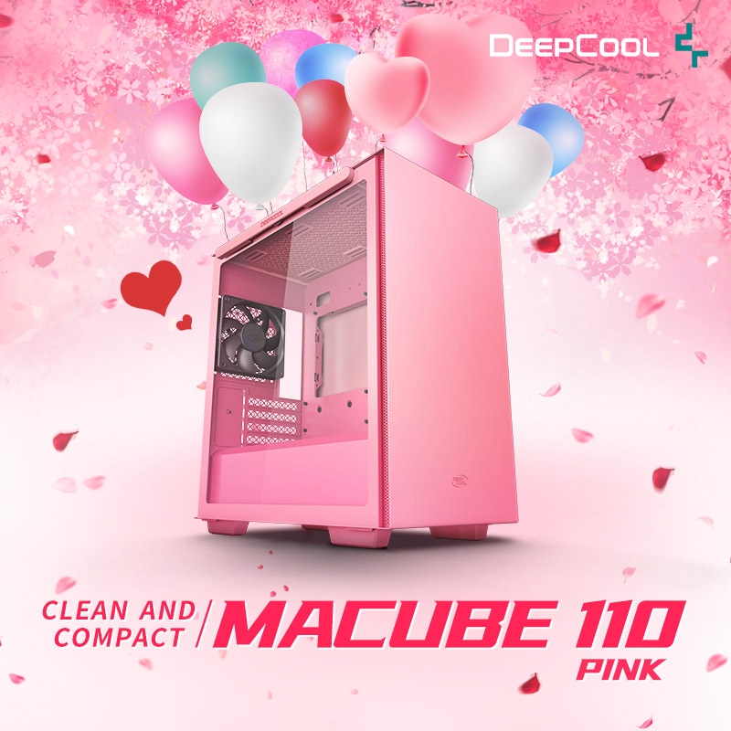 Deepcool MACUBE 110 PINK EDITION m-ATX Desktop Casing / CASE | Shopee  Malaysia