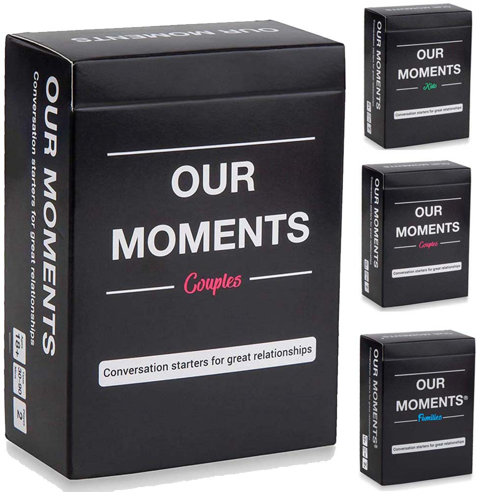Purpose Multi Our Moments Couples Kids Families 3 Versions : 100 Thought Provoking Conversation Starters Card Game Pr... - Image 3