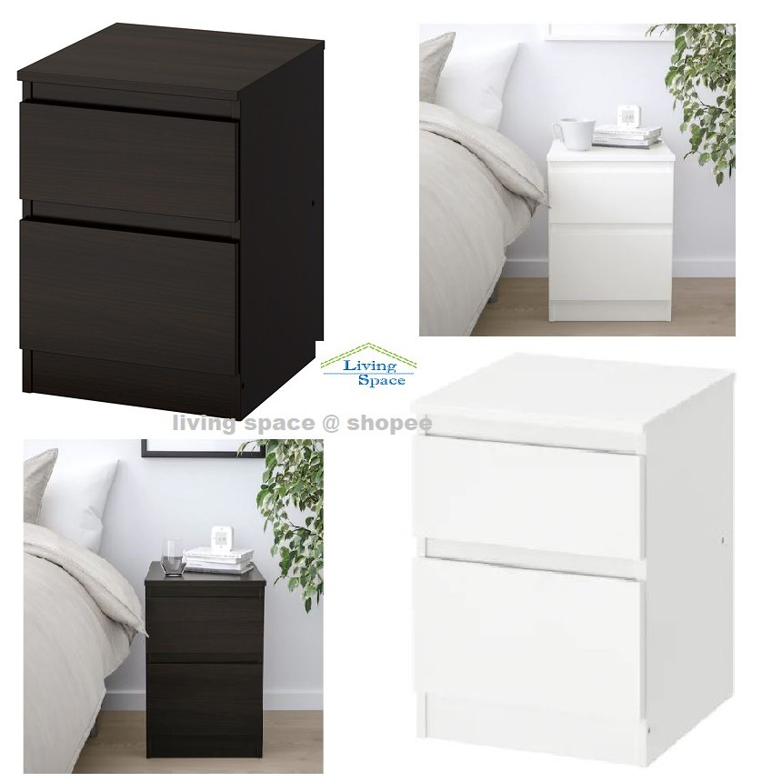 Kullen Chest Of 2 Drawers Size 35x49 Cm Shopee Malaysia