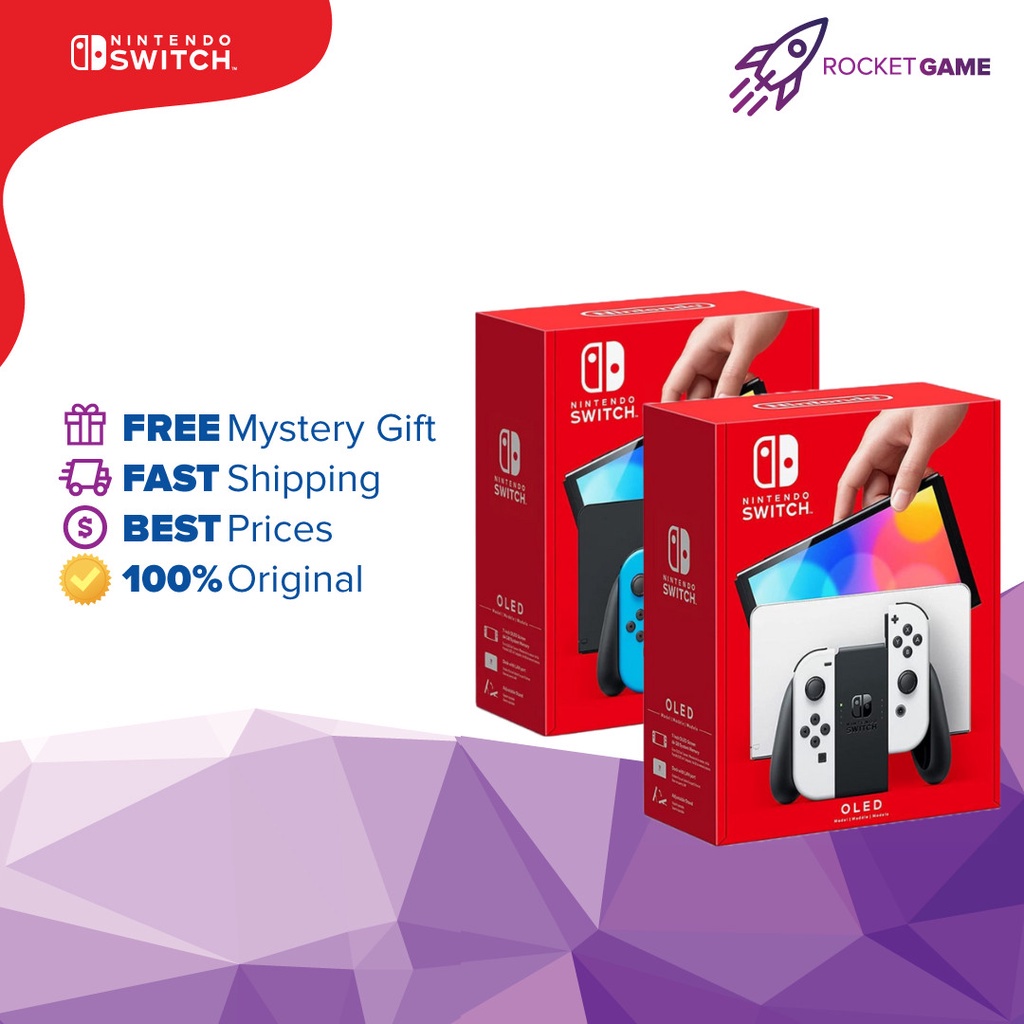 Nintendo Switch OLED Console White Nintendo Switch Console OLED Neon