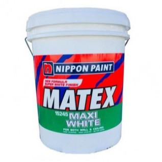 Nippon Nippon Paint Super Matex Maxi White 15245 18 L Cat Putih Pekat 18 Liter Malaysia