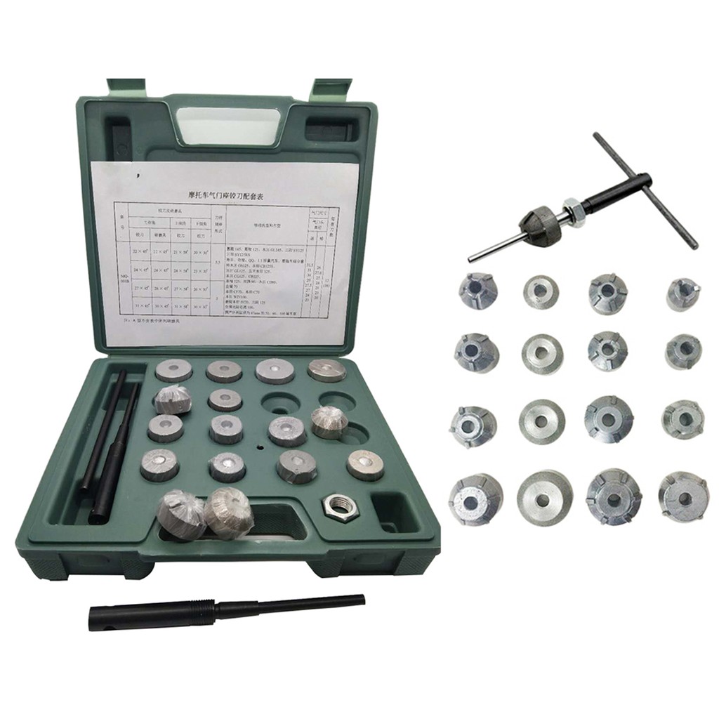 Universal Valve Seat Reamer Motorcycle Repair Cutter Valve Tool Set