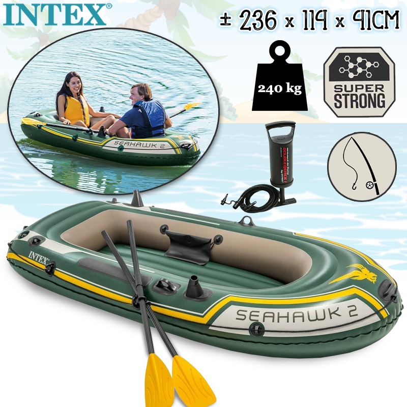 Intex Seahawk 2 Set Inflatable Boat with Oars and Pump 68347NP 