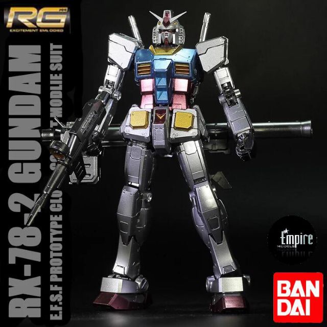 Po Bandai Rg1 144 Rg 01 Rx 78 2 Gundam Metalic Coating Painted Shopee Malaysia