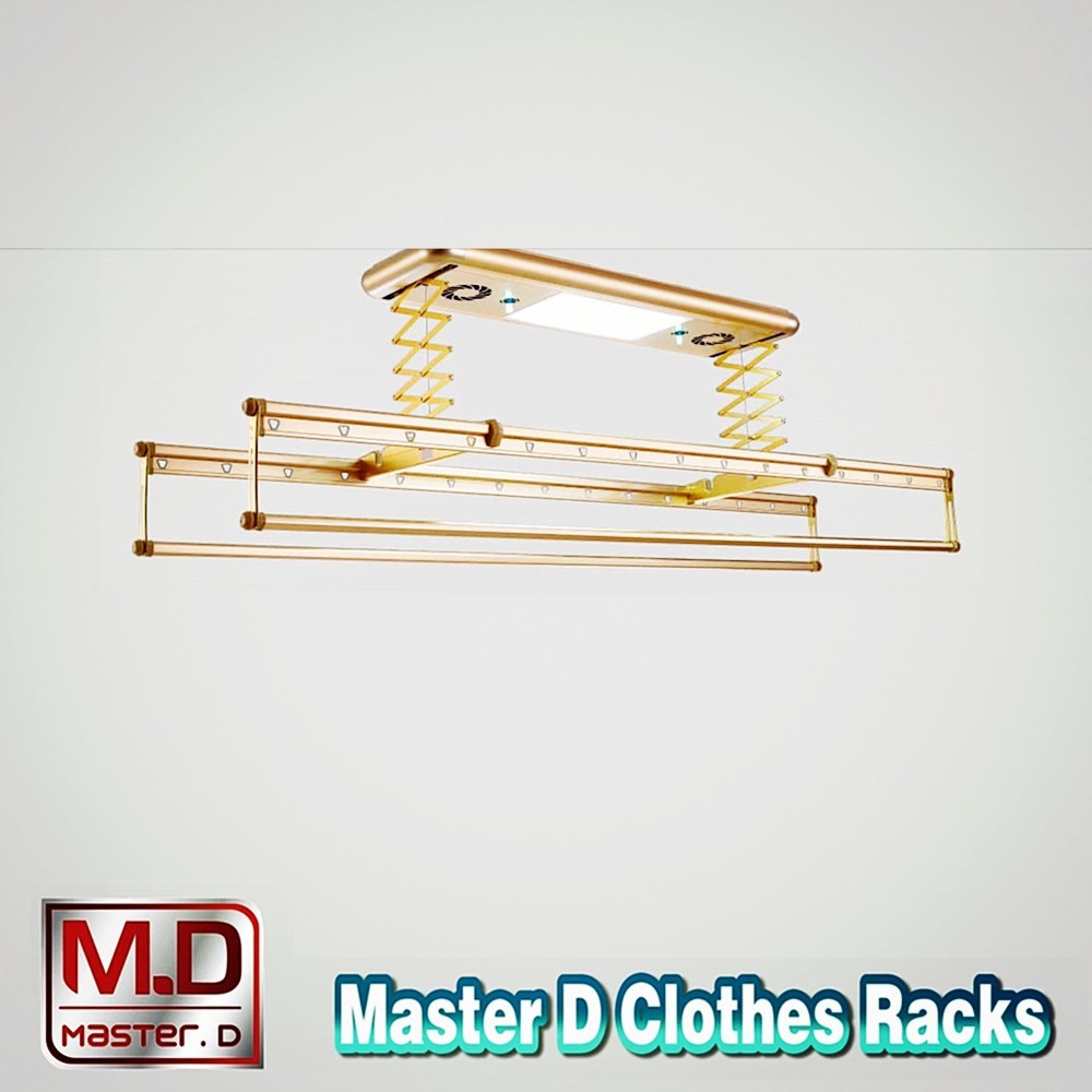Md Master D Ceiling Mounted Electric Motorized Clothes Drying Rack