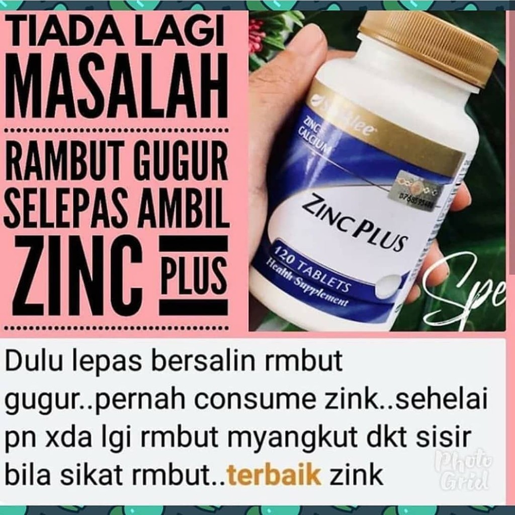 Zinc Plus Shaklee 120 Tablets Malaysia