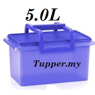 Tupperware Buddy Keeper With Handle 5L 5.0L Level carry all
