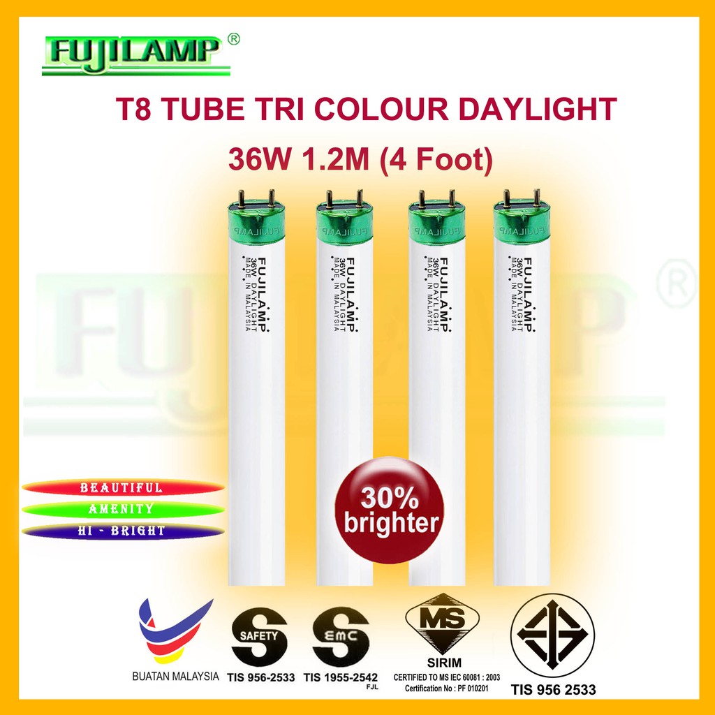 Local Seller Lampu Kalimantan Fluorescent Lamp 12m Lampu 4kaki 36w