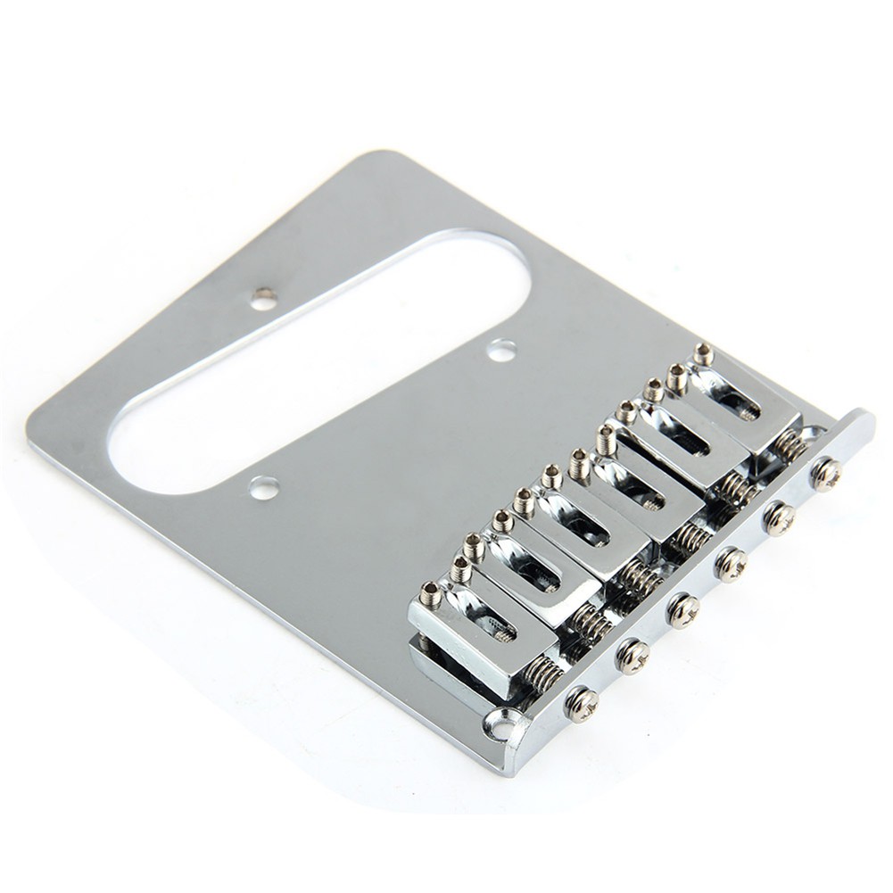 Chrome 6 Saddle Ashtray Bridge For Fender TELE TL Telecaster Electric Guitar  | Shopee Malaysia