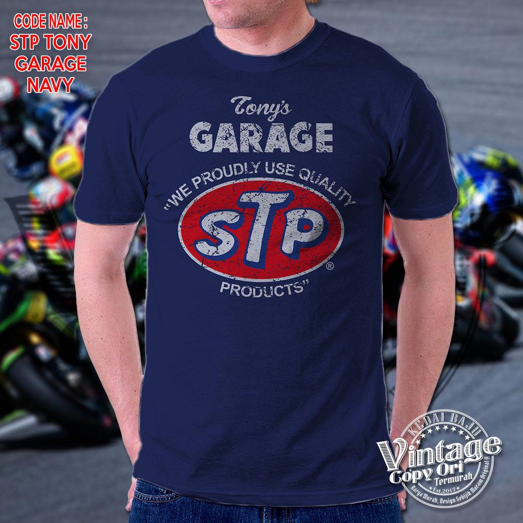 Stp Tony S Garage Vintage Copy Ori T Shirt Gildan Shopee Malaysia