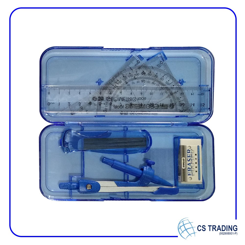 7Piece Compass Set Math Set Geometry Kompas Belajar Shopee Malaysia