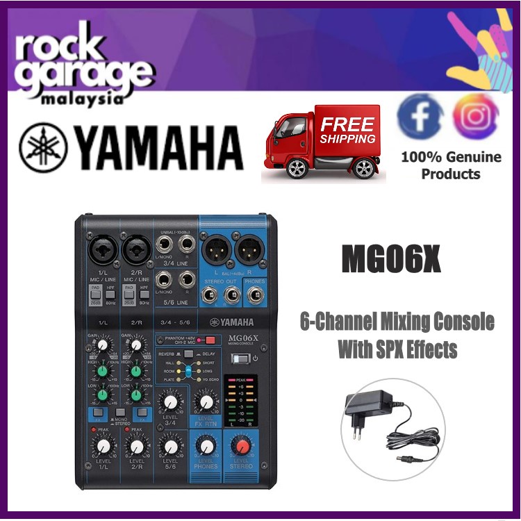 Jual Yamaha Mg06x Mg 06x Mg06 X Mixing Console Xixer 6 Channel Di