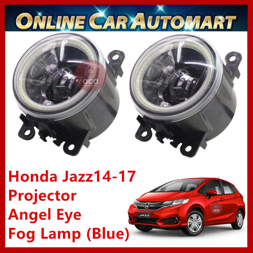 Honda Jazz 2014-2017 LED Car Fog Lamp/Fog Light 2pcs OEM (Projector Angel Eye Blue)