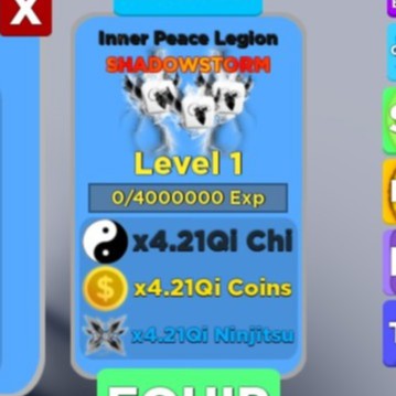 Roblox Ninja Legend Shadow Storm Inner Peace Legion Pets For Sale Shopee Malaysia - cow legion roblox