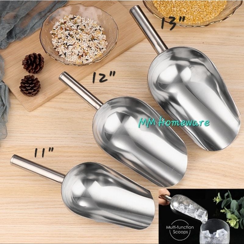 Stainless Steel Ice Scoop / Ice Shovel / Ice Spoon / Penyodok Ais