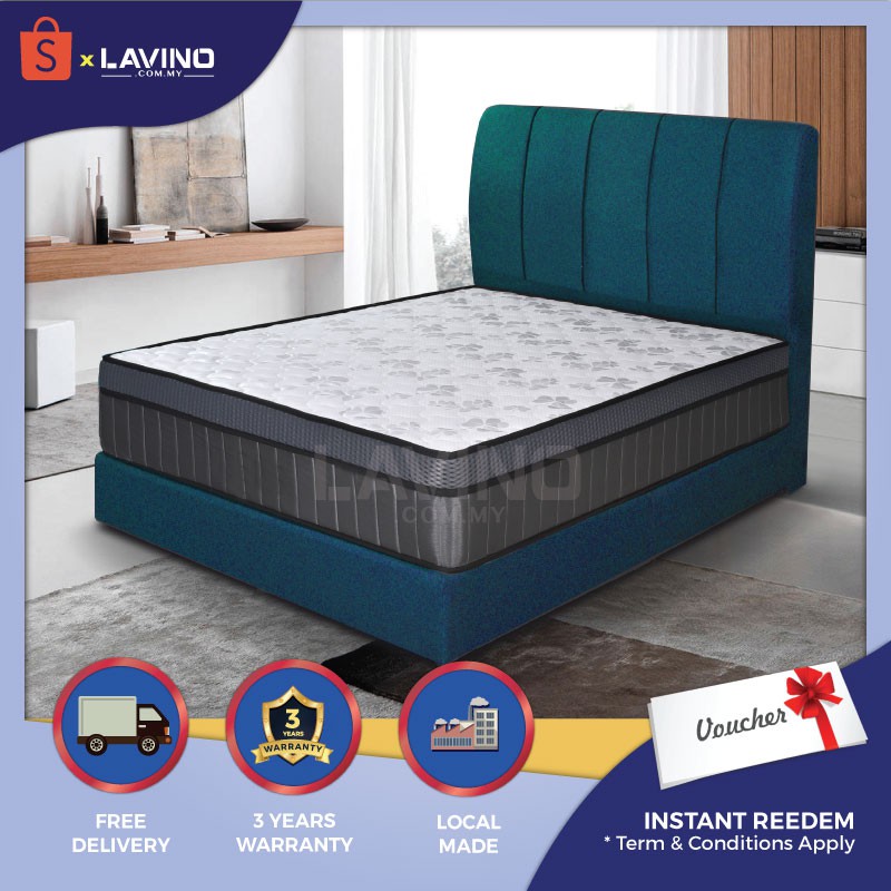 Lavino Cozy Divan + Headboard Bed Frame / Katil King