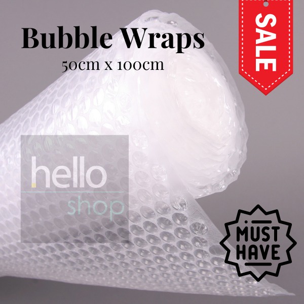 (Ready Stock) Bubble Wrap 50cm X 100cm /Single Layer Bubble Wrap ...
