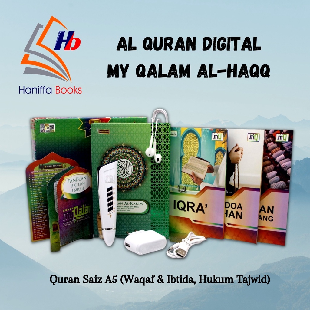 AL QURAN DIGITAL MY QALAM AL HAQQ AL QURAN SAIZ A5 DENGAN DIGITAL PEN