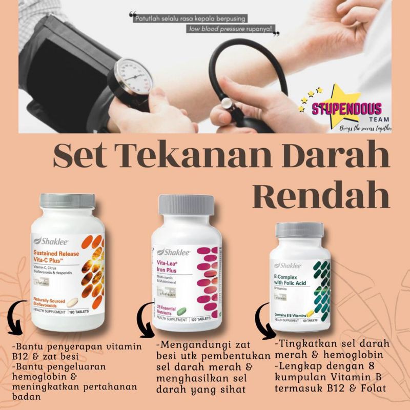 Set Tekanan Darah Rendah Shaklee Shopee Malaysia