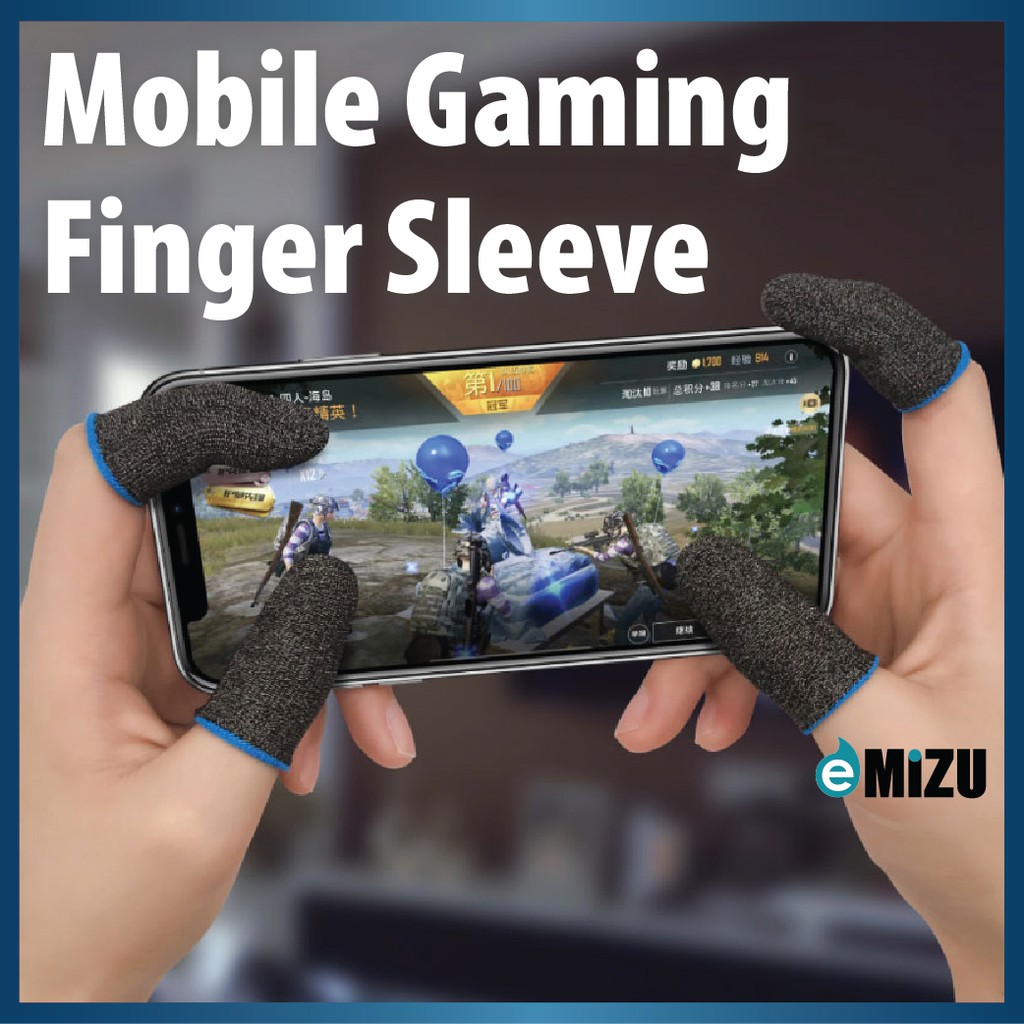 1 Pair (2 pcs) Mobile Finger Glove Sleeve Touchscreen Game Controller