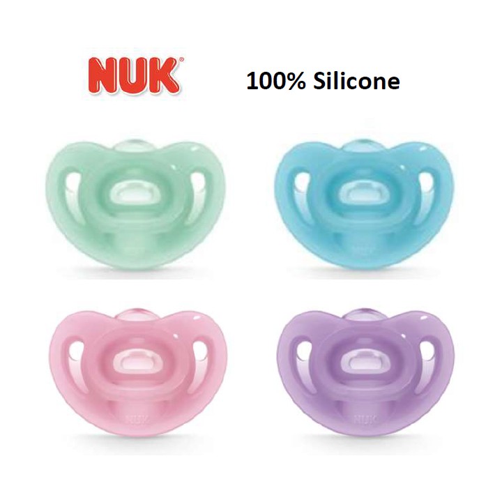 nuk silicone orthodontic pacifier