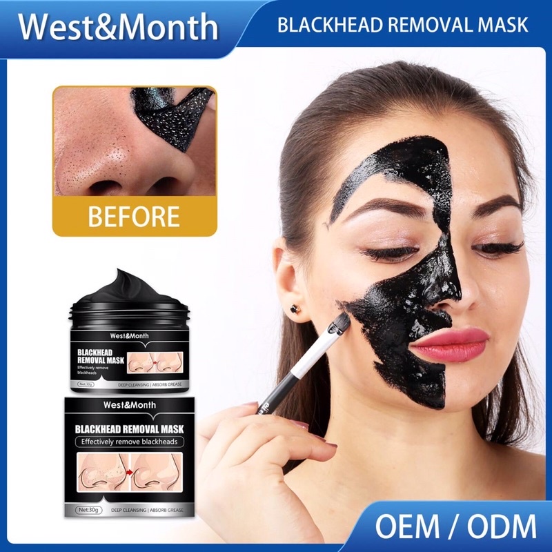 WESTMONTH BLACKHEAD REMOVAL MASK Tarik blackhead tarik jerawat haluskan kulit kecilkan pori pudarkan jeragat putihkan