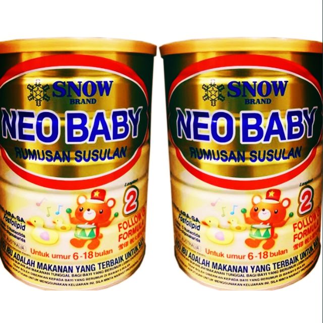 2 Cans Of Snow Neo Baby Step 2 900g Expired 2022