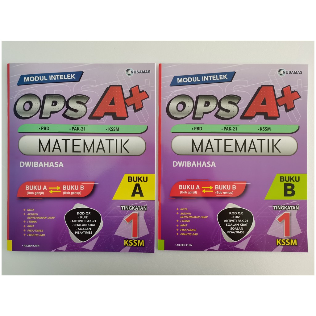 2021 Buku Latihan Modul Intelek Ops A Matematik Tingkatan 1 Kssm Dwibahasa Shopee Malaysia