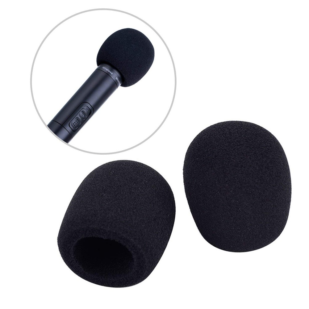 5 Pcs Black Mini Wireless Microphone Windscreen Sponge Foam Mic Windproof Sponge Cover Shopee Malaysia