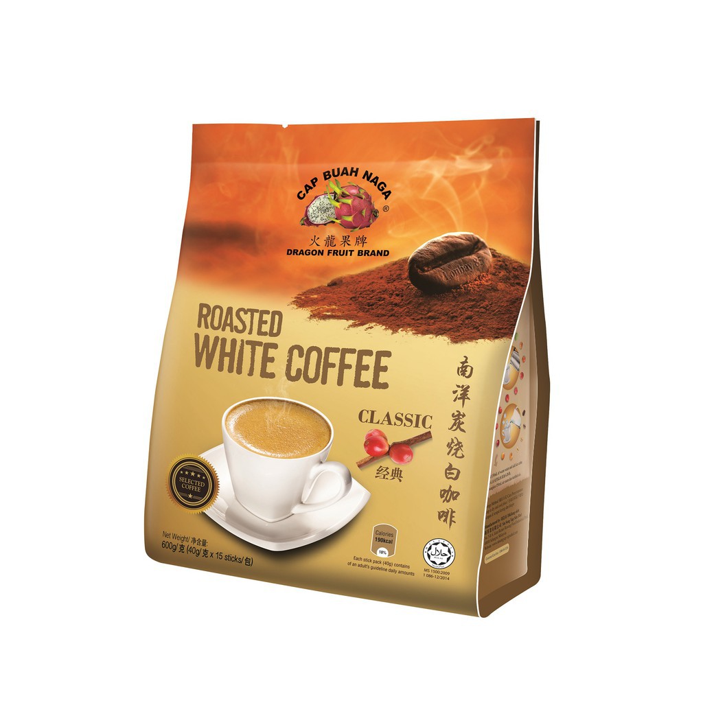 [WHOLESALE PRICE] Dragon Fruit Brand Roasted White Coffee 15 sachets x