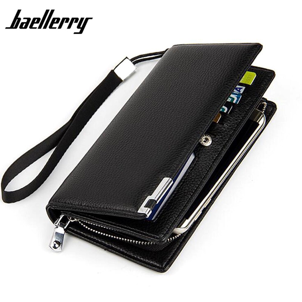 Baellerry Big Capacity Men Women Long Wallet Purse 