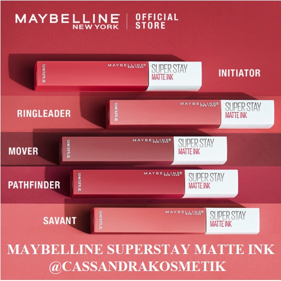 24 warna lipstik maybelline superstay matte ink