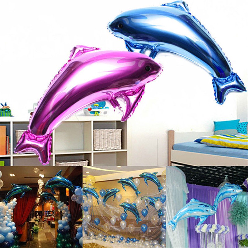 Dolphin Wedding Birthday Party Decoration Helium Aluminum Foil