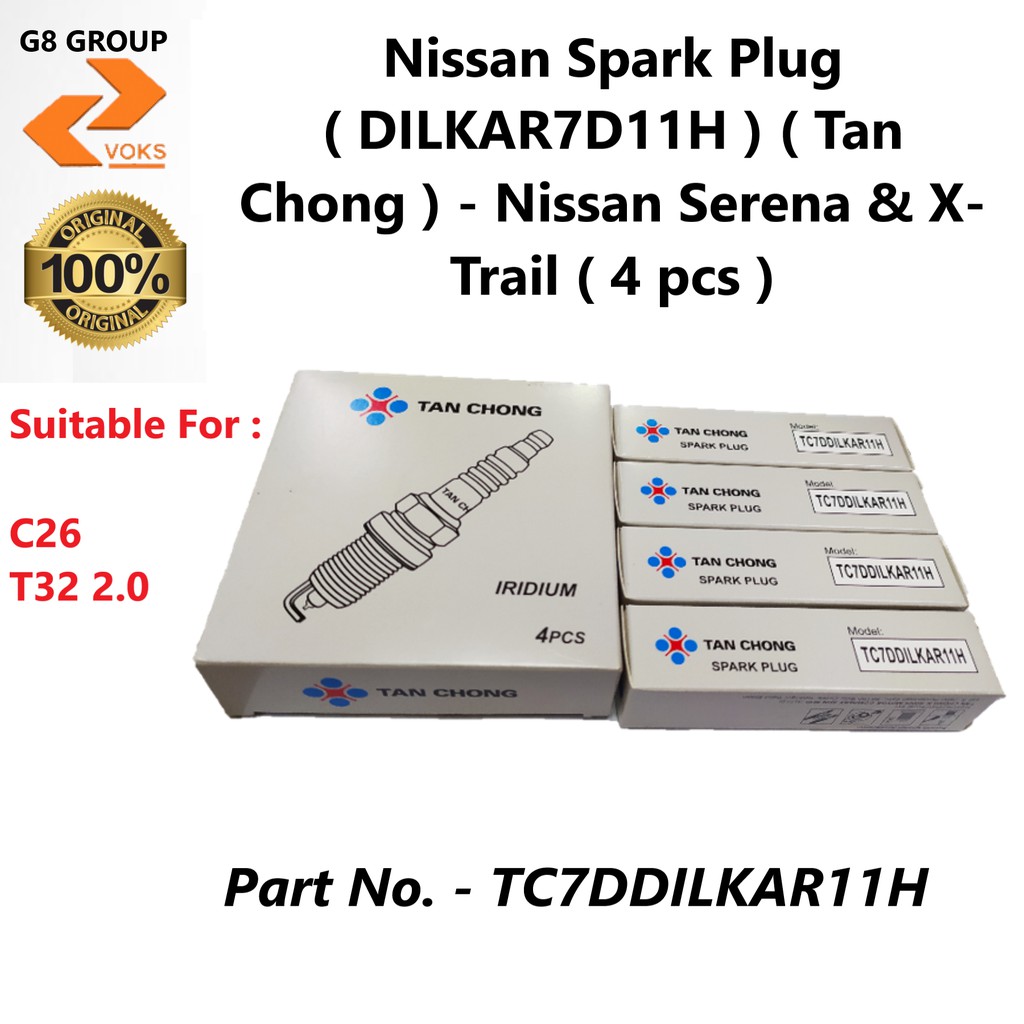 Nissan Spark Plug ( DILKAR7D11H ) ( Tan Chong ) - Nissan Serena & X ...