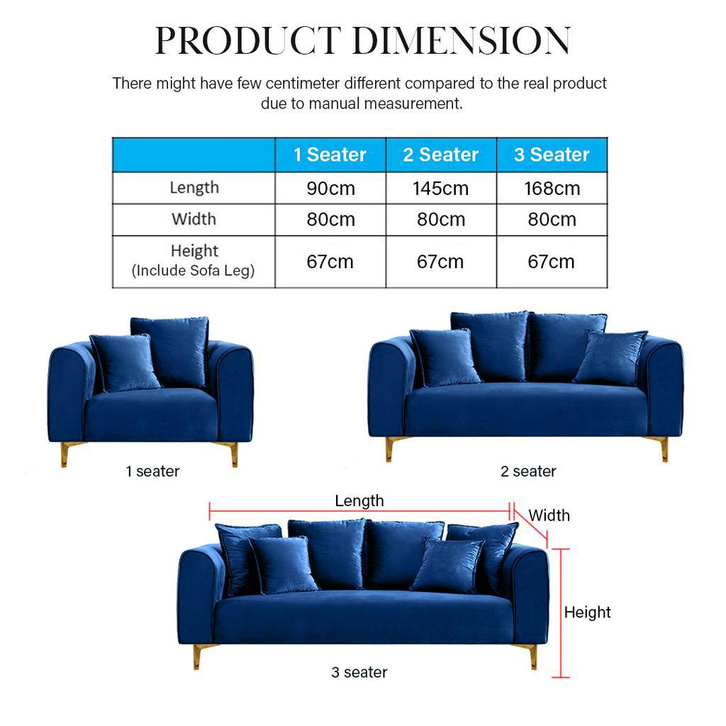 FINSSO: Heyden Velvet Fabric Post Modern Chesterfield Luxury Sofa Set