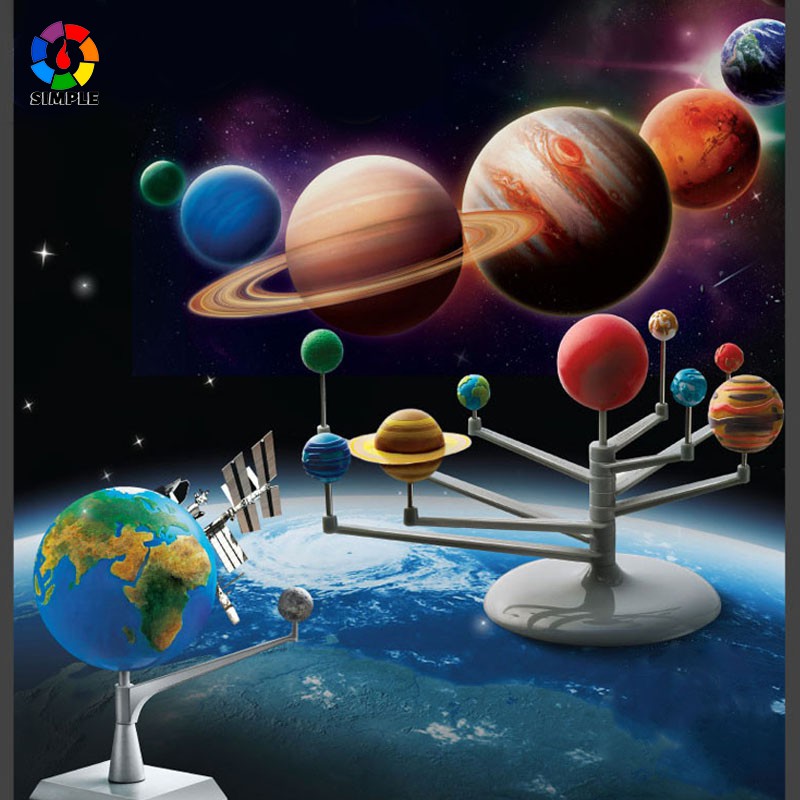 earth solar system of painted projects
