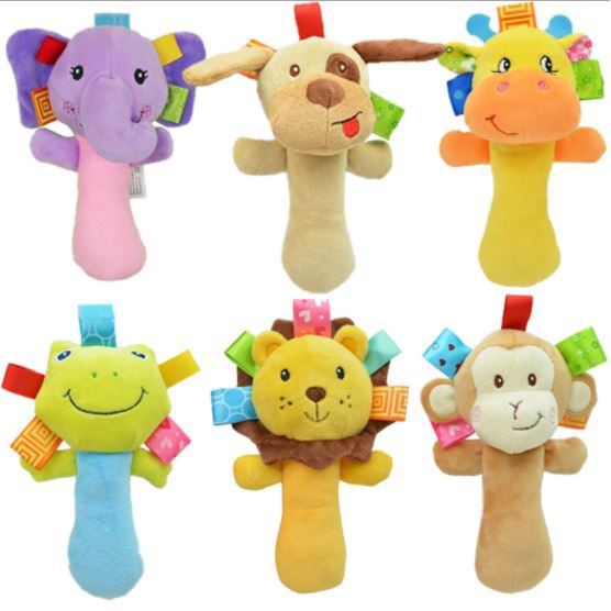 Babygro Sozzy Animals Hand Squeeze Rattle Baby Soft Toys **READY STOCK** S004