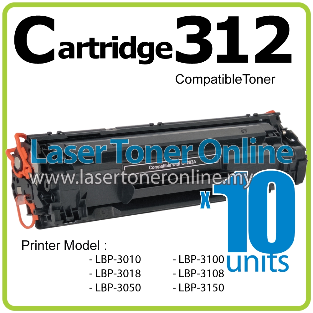 10 X Compatible Canon Cartridge 312 Crg312 Lbp 3010 3018 3050 3100 3150 3180 Lbp3050 Lbp3100 Lbp3150 Lbp3180 Laser Toner Shopee Malaysia