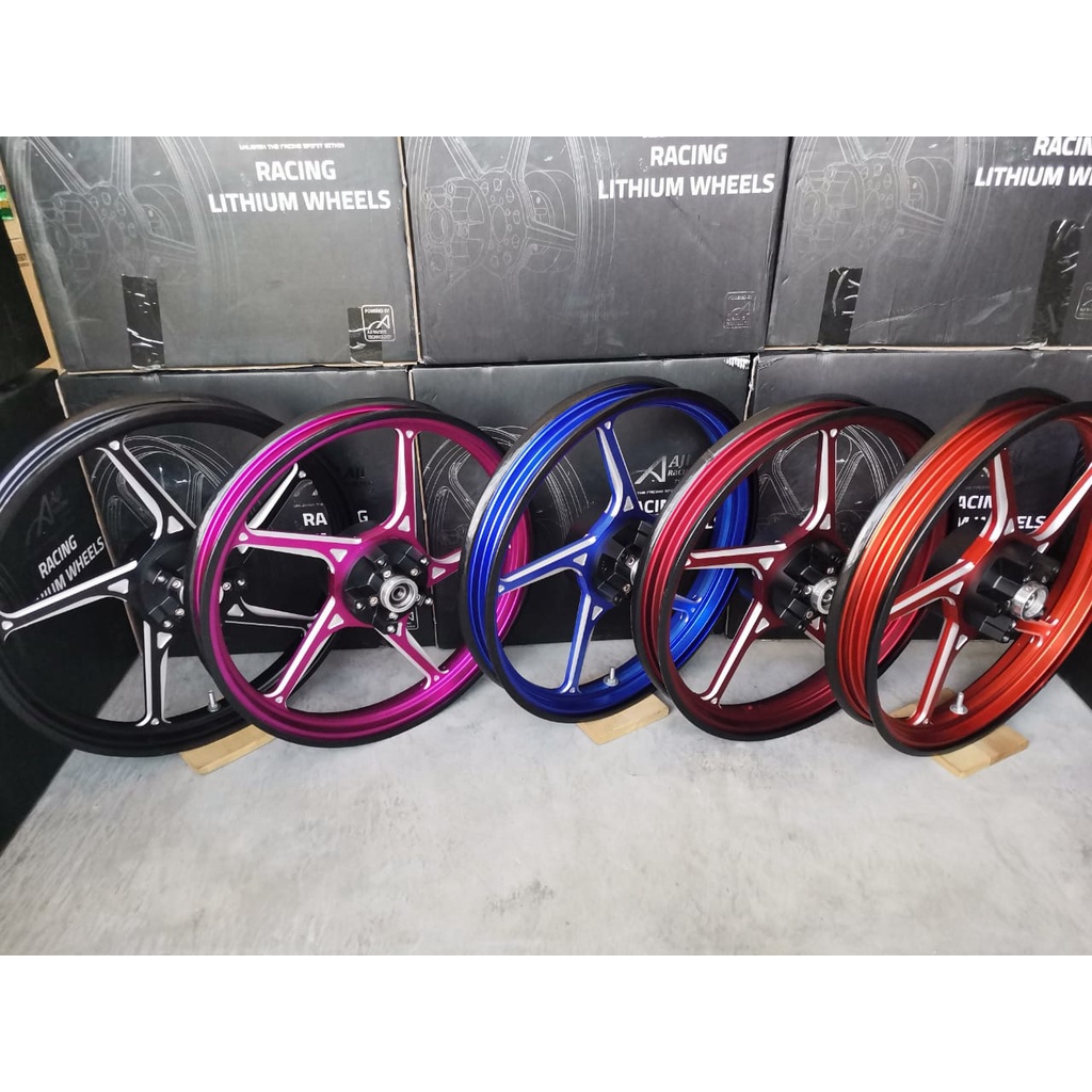 Original Aji Racing Y15zr Y16zr Lc135 New Hub Hitam Fg505 Fg511 Forged Sport Rim 1 6 1 6 And 1 60 1 85 X 17 Pnp