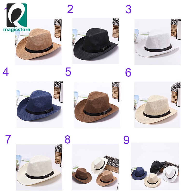 straw cowboy sun hats